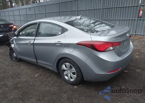 2016 Hyundai Elantra Se из США, поврежденный, VIN 5NPDH4AE5GH700587